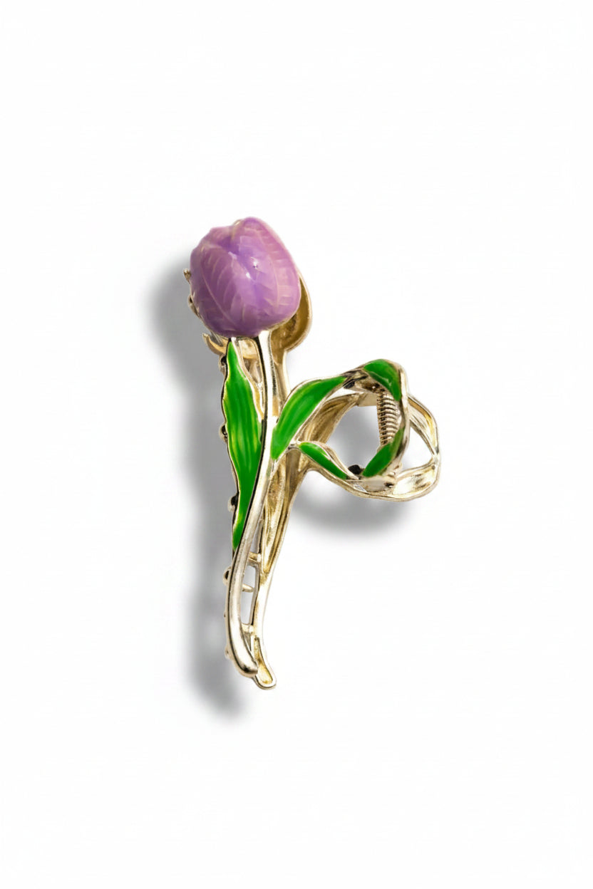 Haarclip Tulp Paars