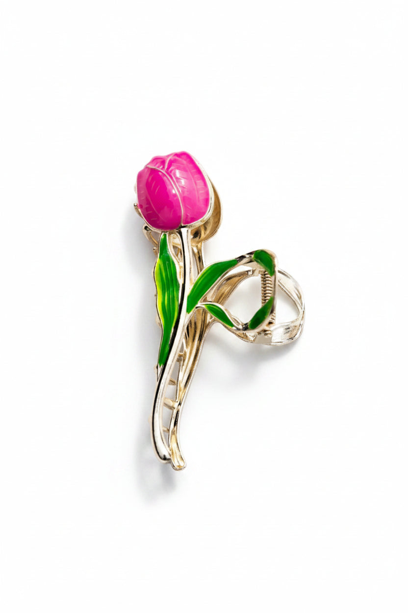 Haarclip Tulp Roze