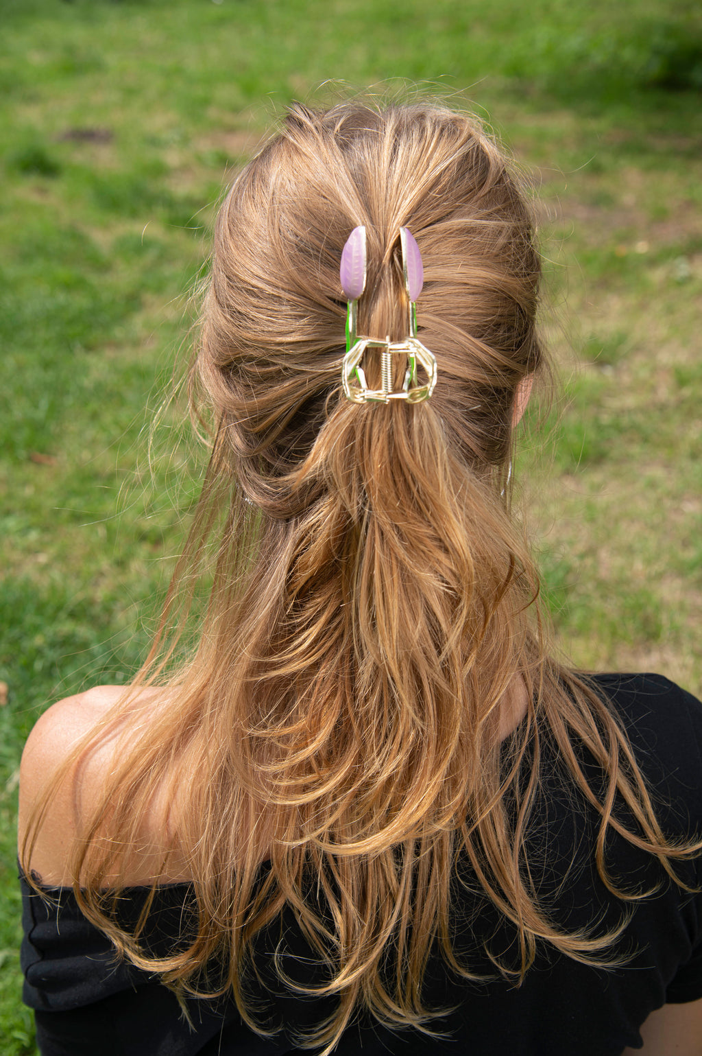 Haarclip Tulp Paars