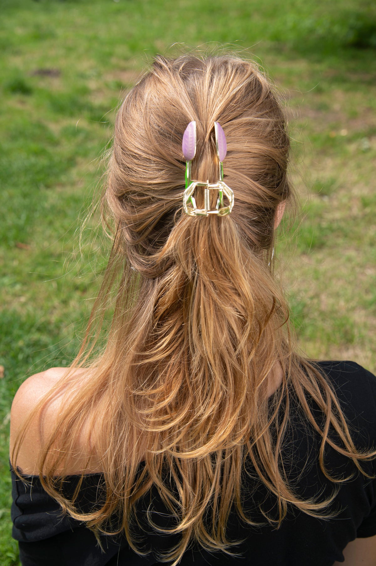 Haarclip Tulp Paars