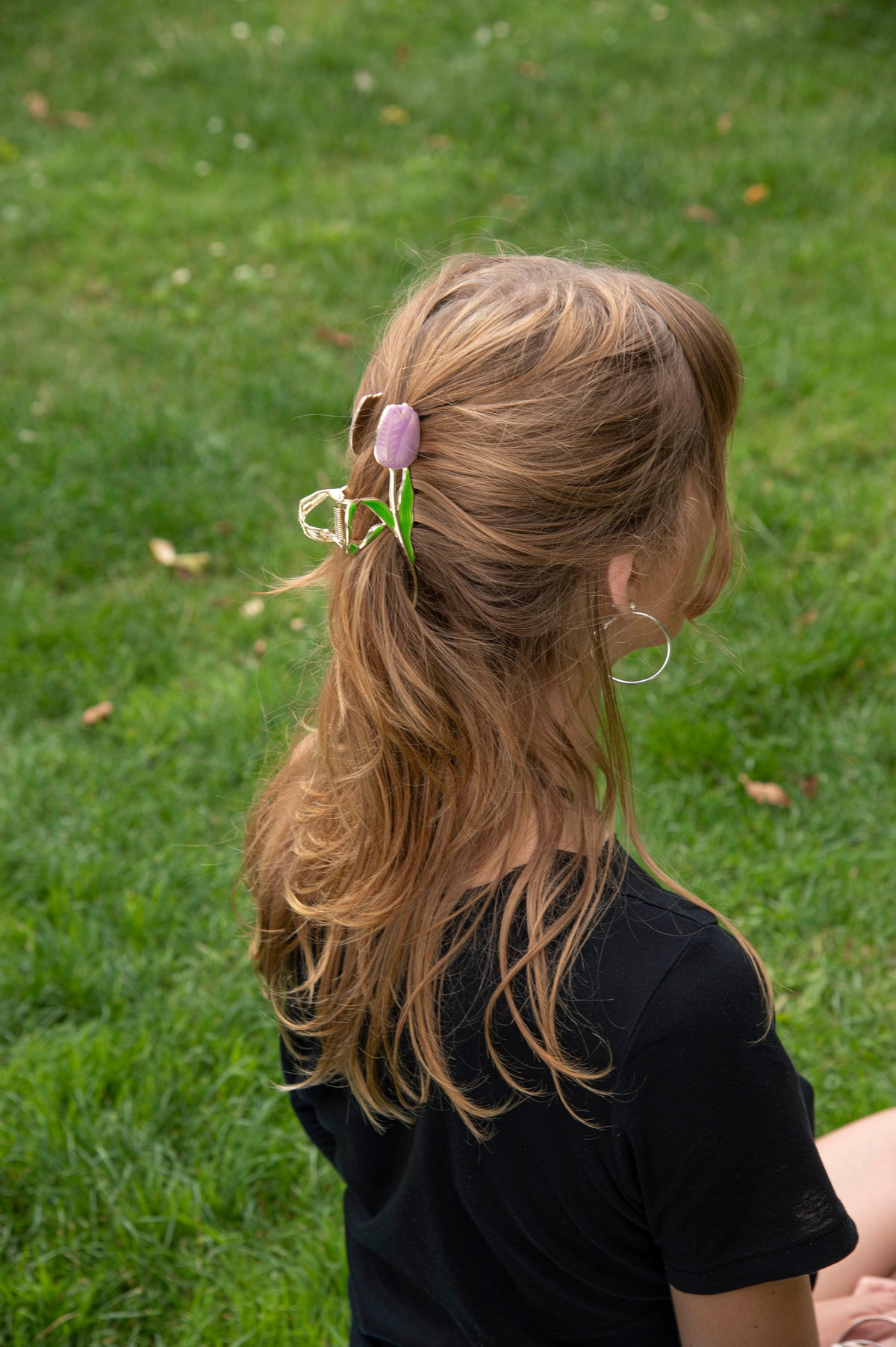 Haarclip Tulp Paars