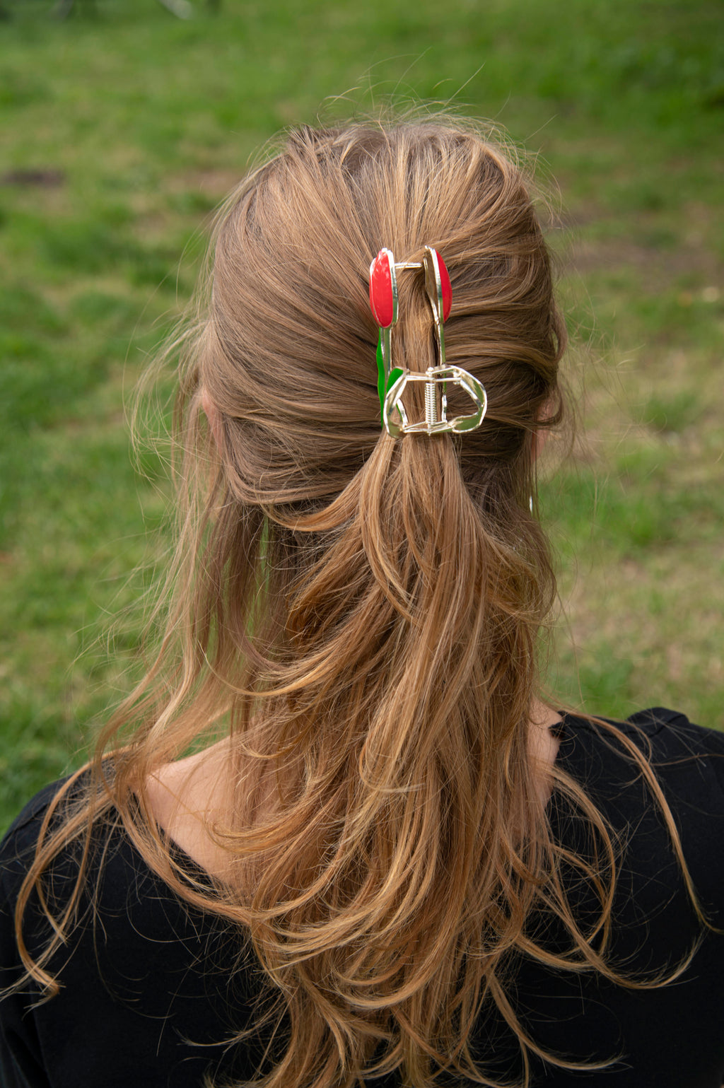 Haarclip Tulp Rood