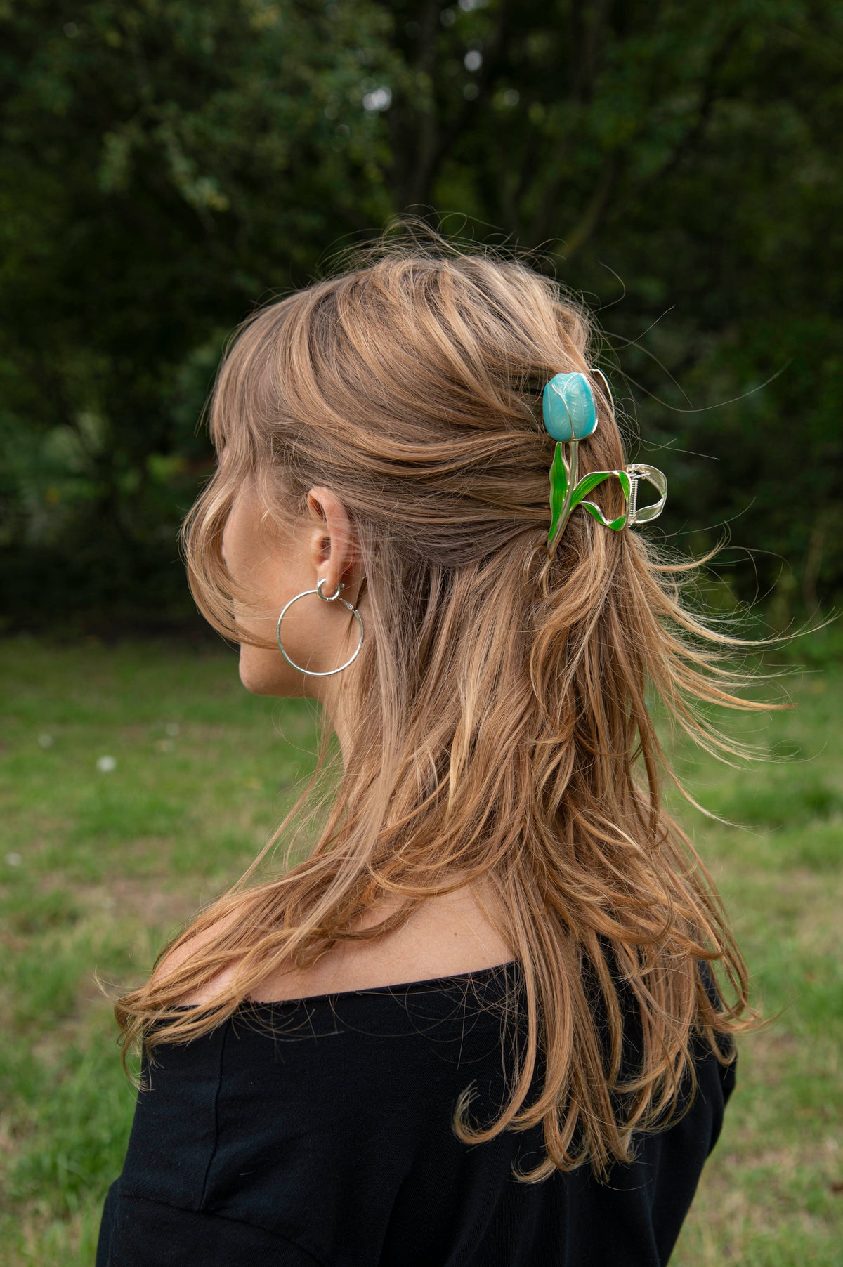 Haarclip Tulp Blauw