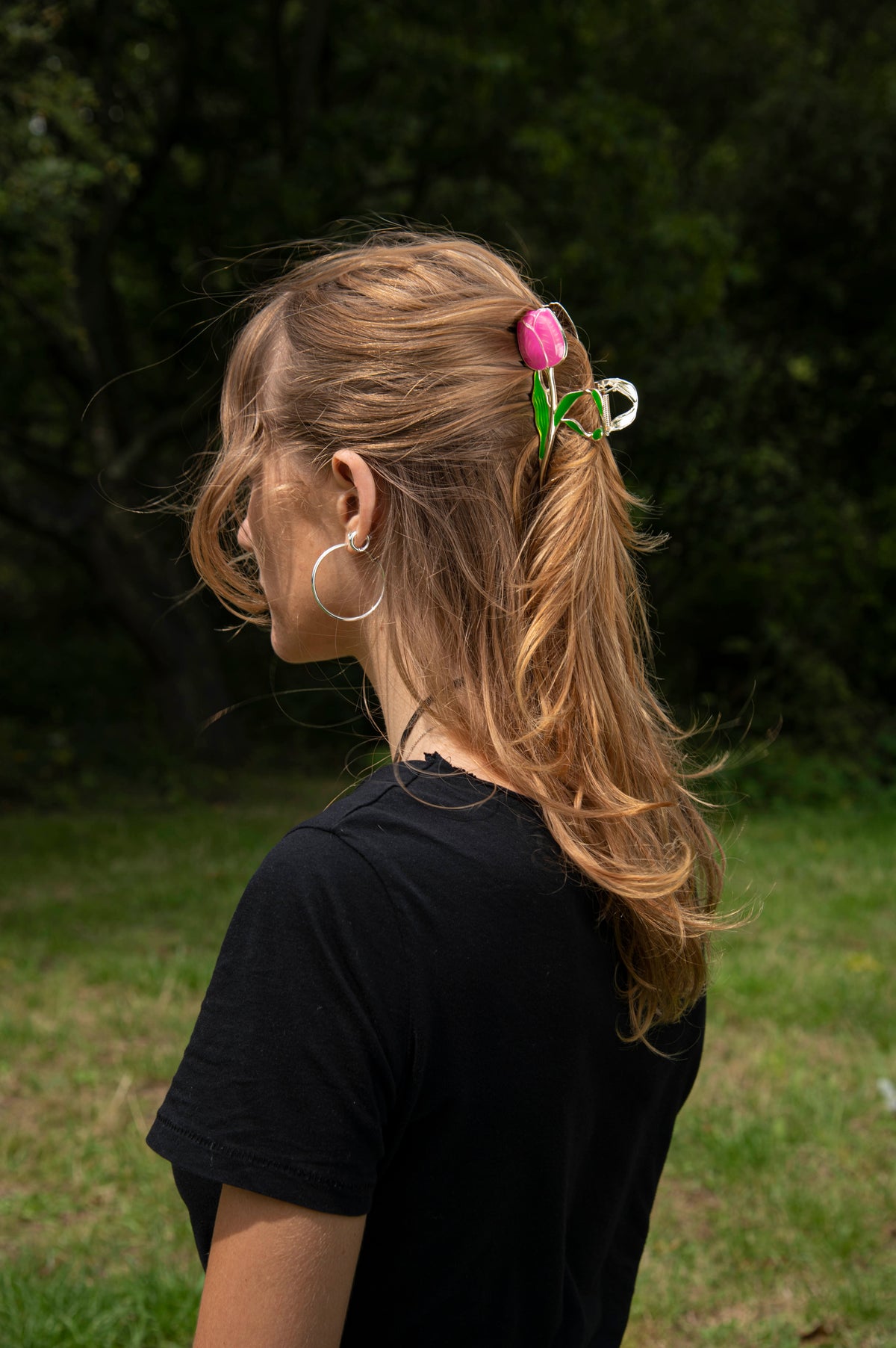 Haarclip Tulp Roze