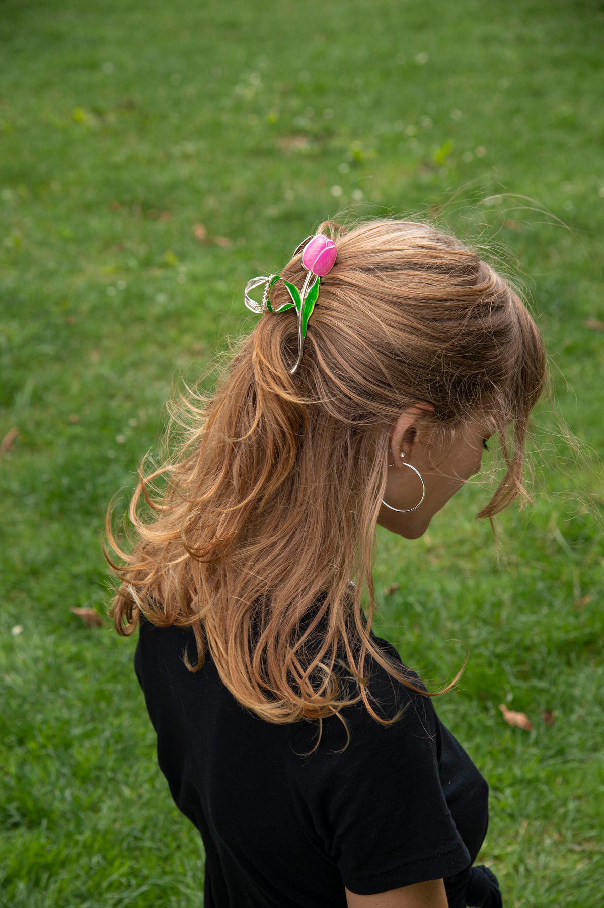 Haarclip Tulp Roze