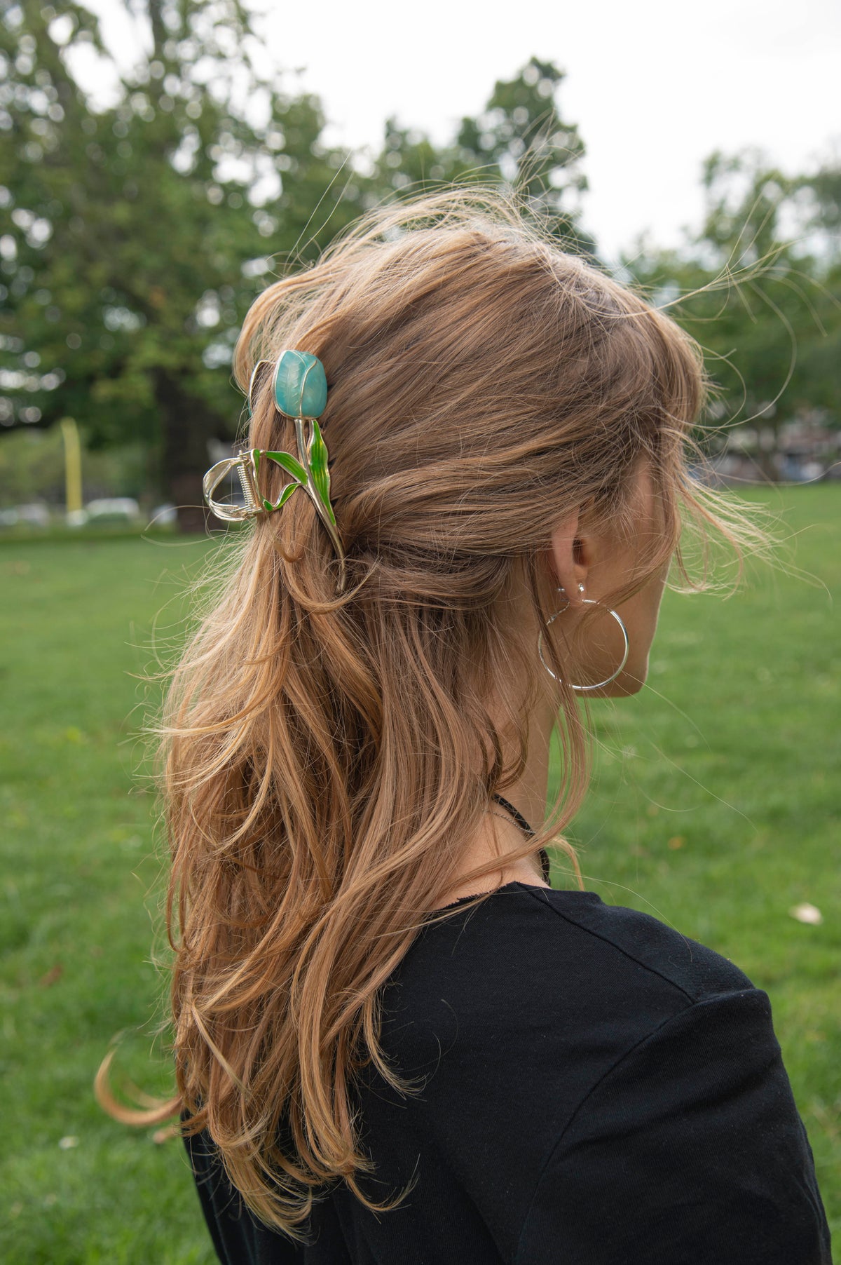 Haarclip Tulp Blauw