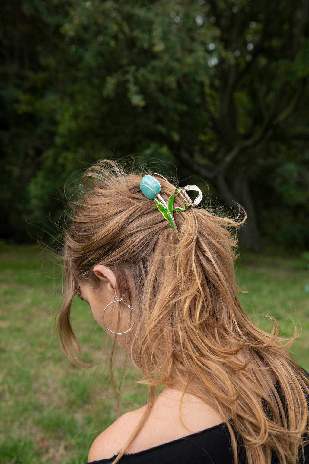 Haarclip Tulp Blauw