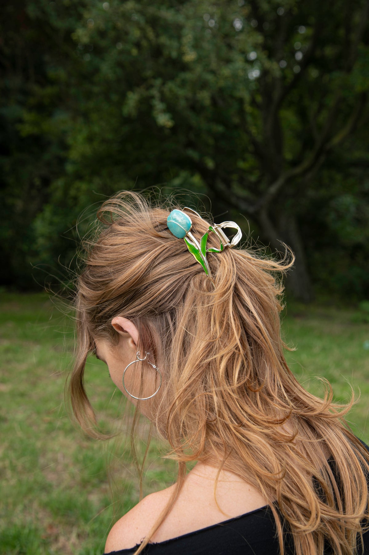 Haarclip Tulp Blauw